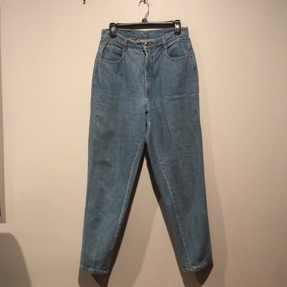 P.S. Gitano Vintage 80s Light Wash High Waisted Jeans